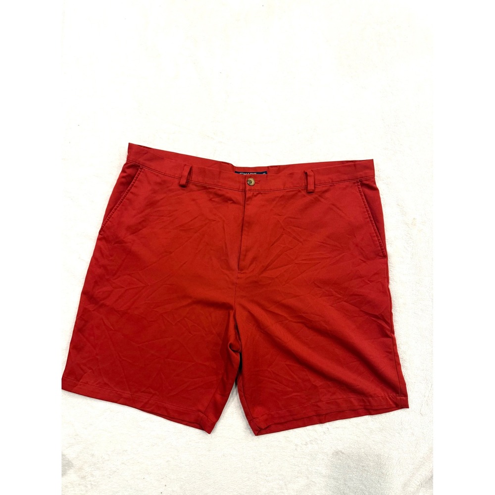 Chaps Golf Mens Red Performance Flat Front Shorts Size 42 Active Casual 634L